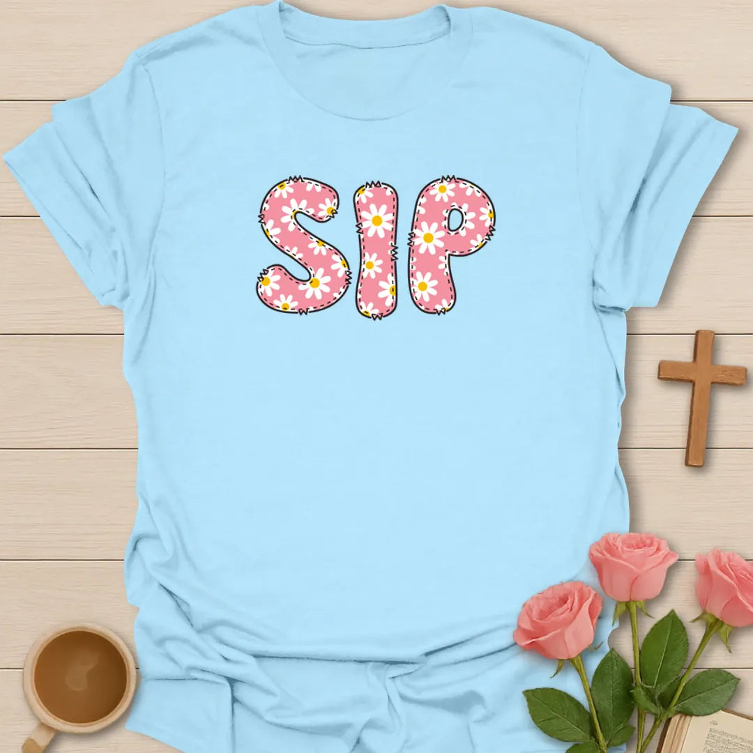 Simple Faith Tea SIP T-Shirt KozzyCo Christian and tea lover design