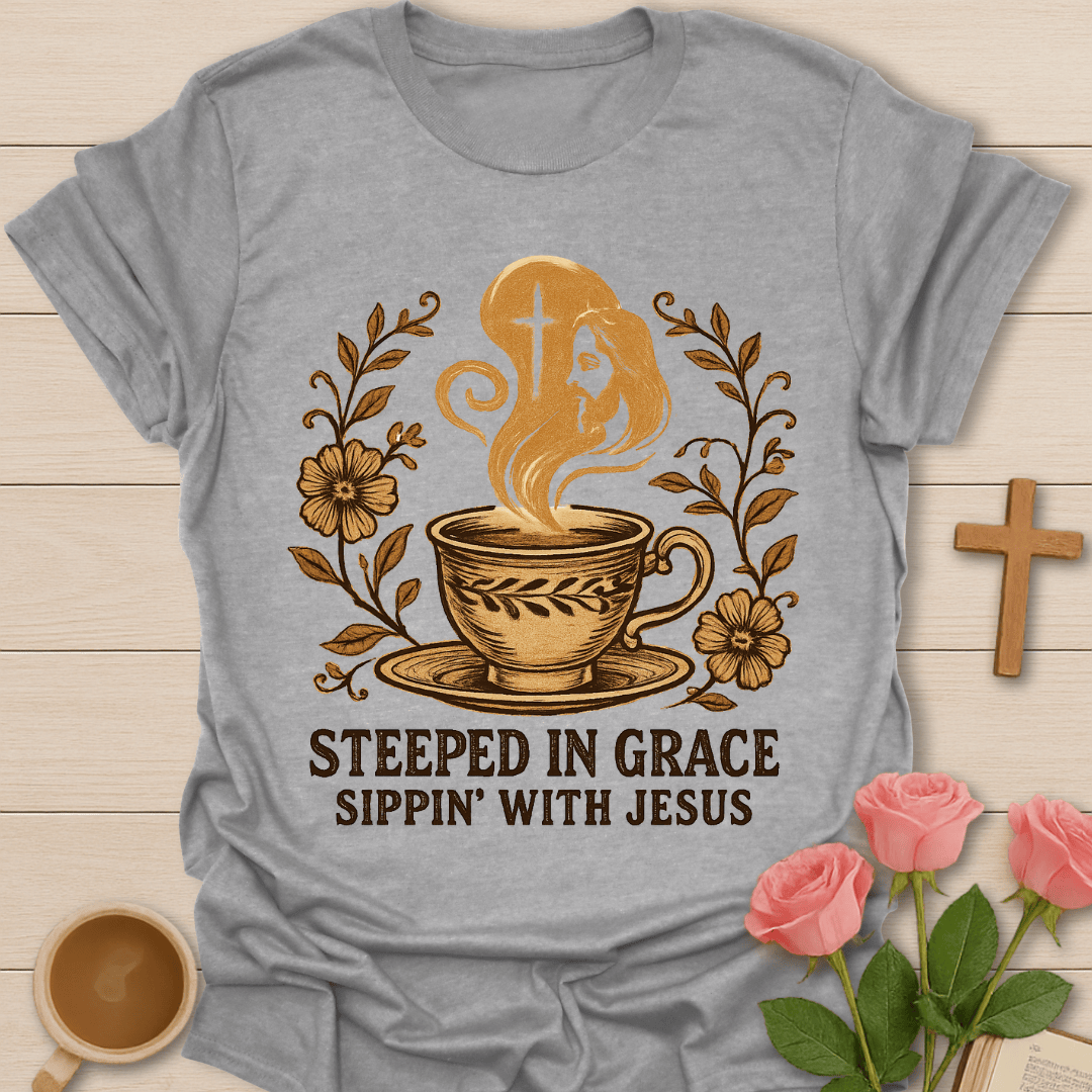Sipping With Christ T-Shirt T-Shirt