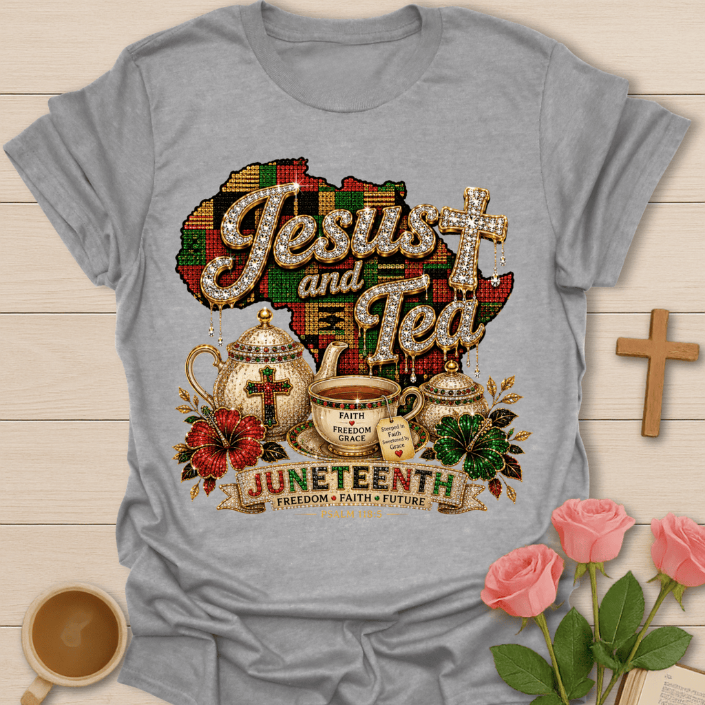 Juneteenth Jesus Tea T-Shirt T-Shirt