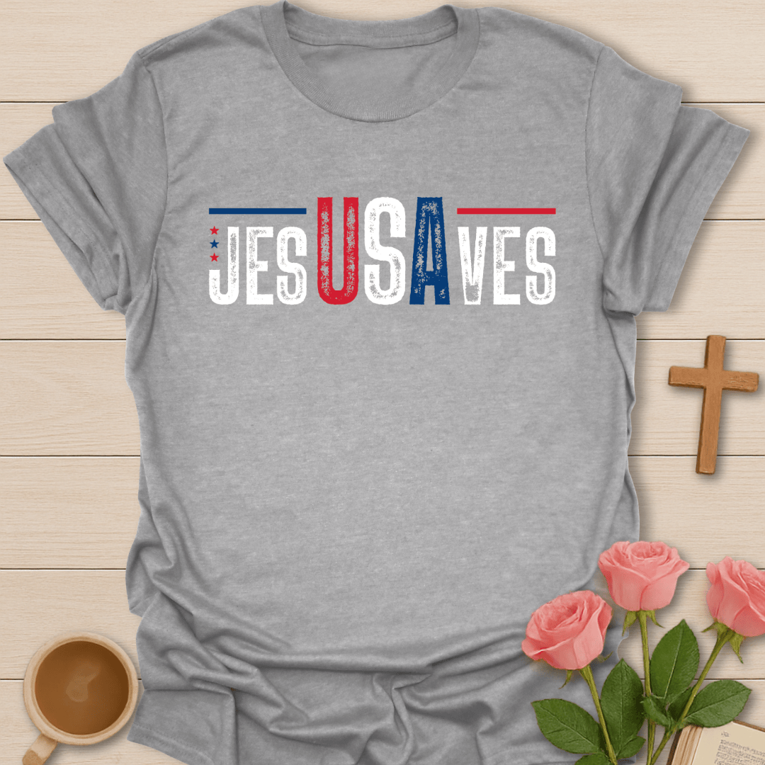 USA Jesus Saves T-Shirt T-Shirt
