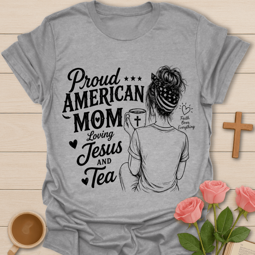 Proud American Mom T-Shirt T-Shirt
