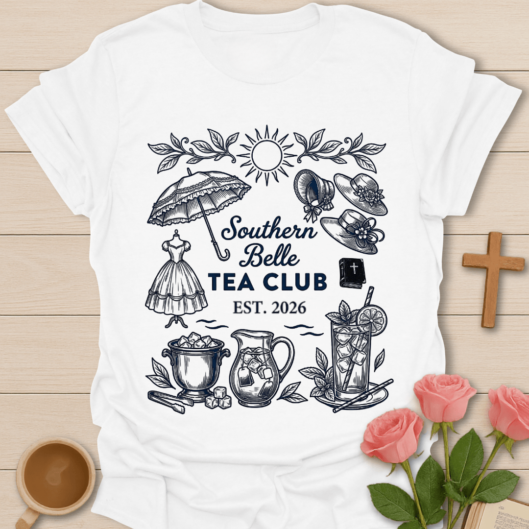 Southern Belle Tea Club T-Shirt T-Shirt