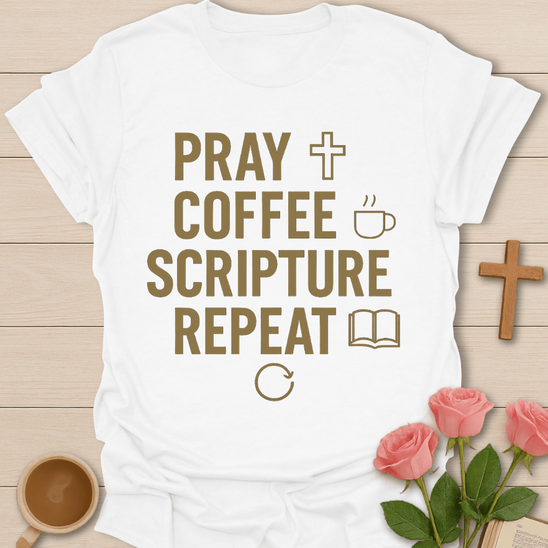 Coffee Repeat T-Shirt T-Shirt