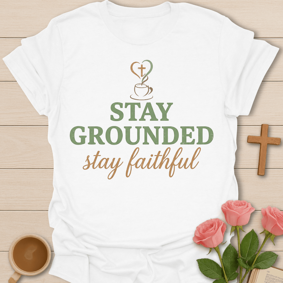 Stay Grounded Faithful Tea T-shirt T-Shirt