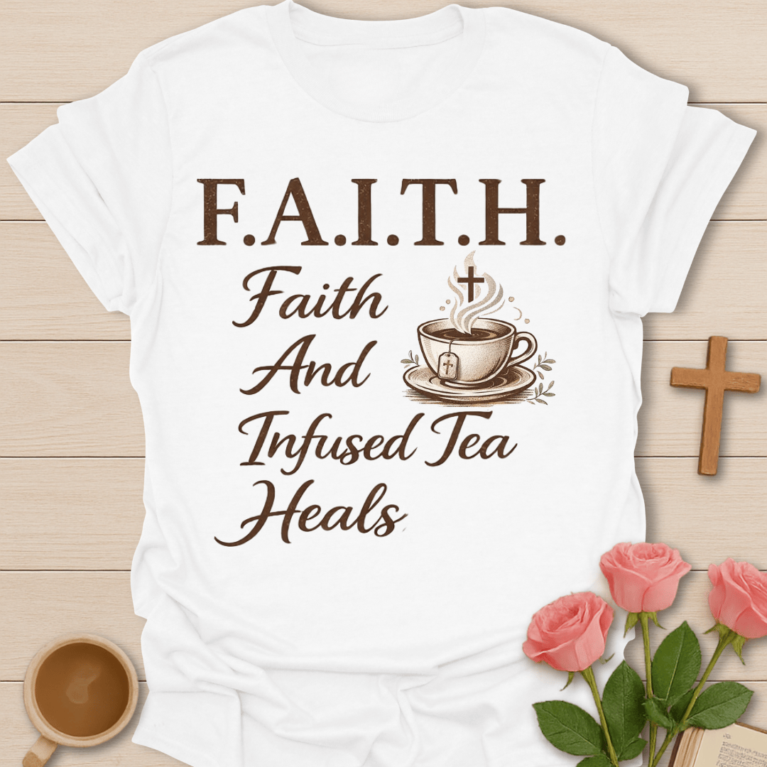 Faith Infused Tea Heals T-Shirt T-Shirt