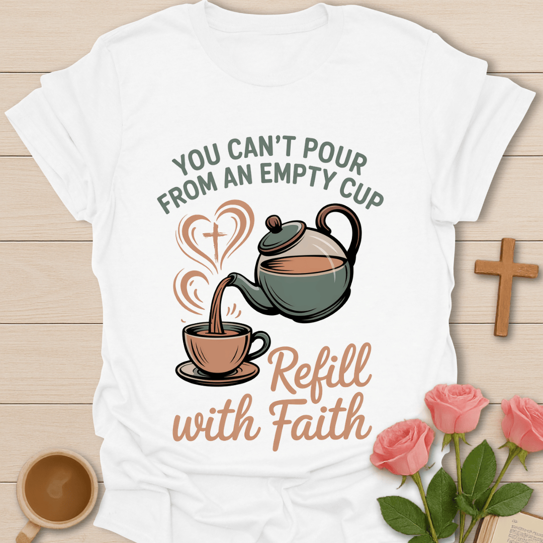 Refill with Faith Tea T-Shirt T-Shirt