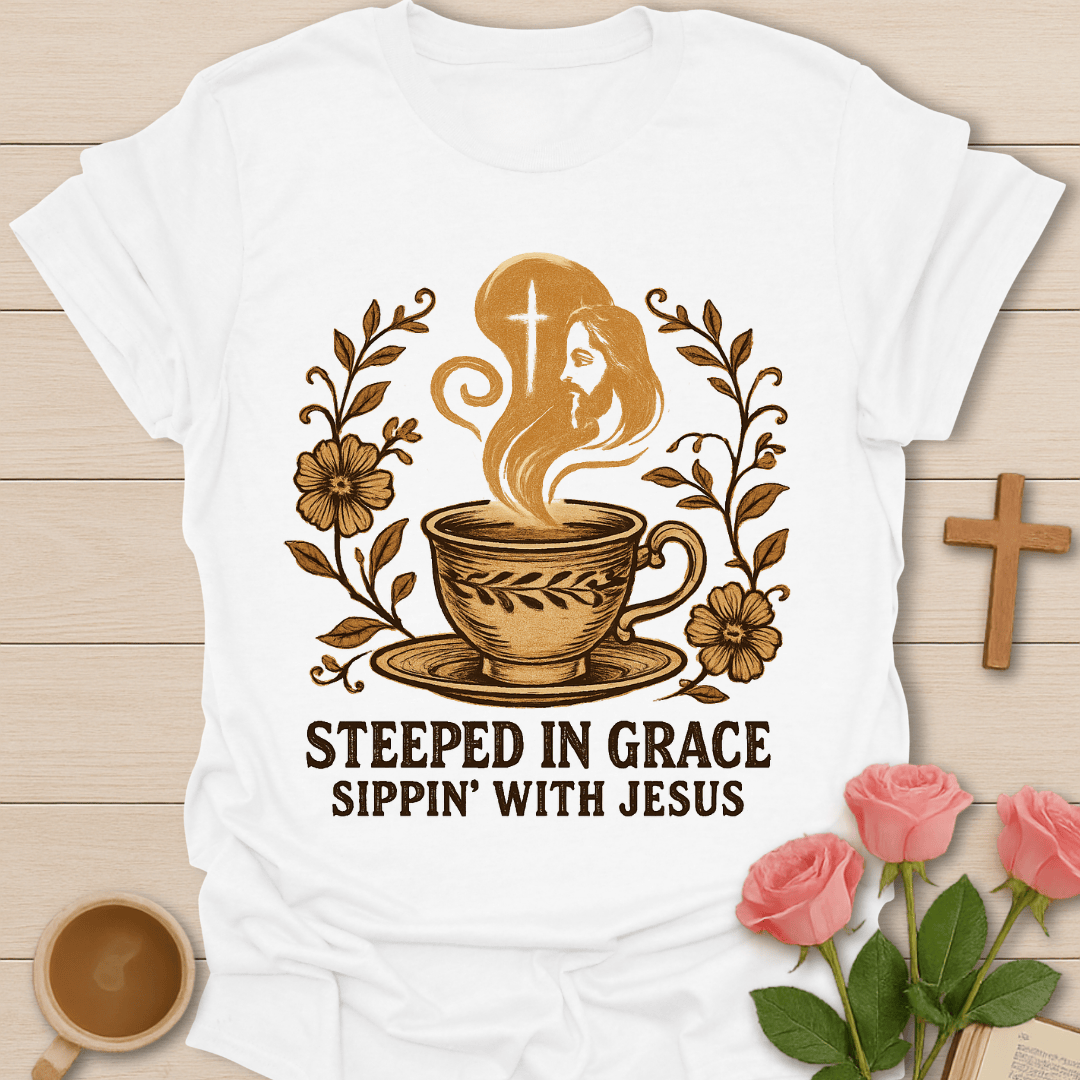 Sipping With Christ T-Shirt T-Shirt