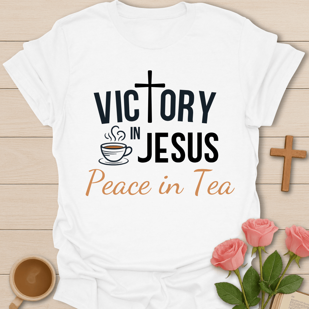 Jesus Victory Peace Tea T-Shirt T-Shirt