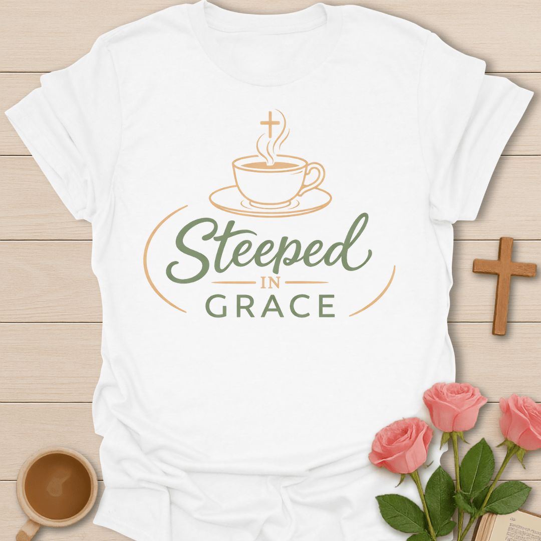 Steeped in Grace Christian Tea T-Shirt T-Shirt