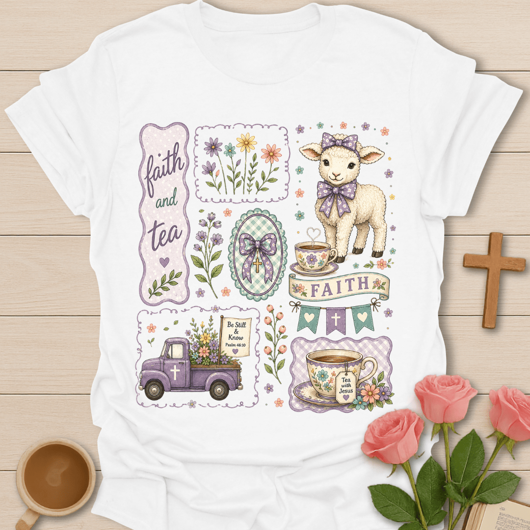 Faith and Tea Cottagecore Shirt T-Shirt