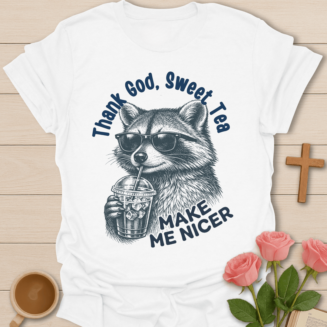 Sweet Tea Raccoon T-Shirt T-Shirt