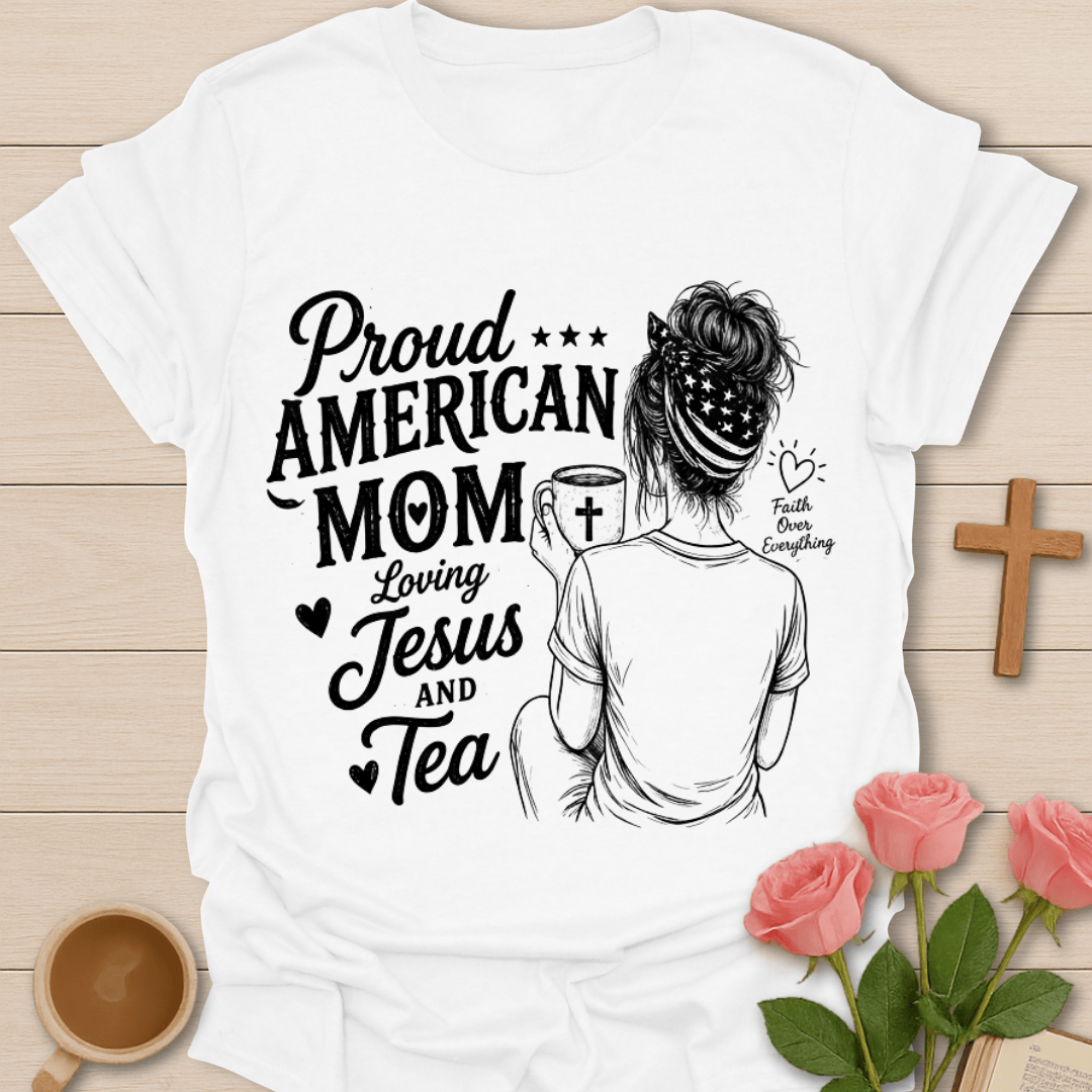 Proud American Mom T-Shirt T-Shirt