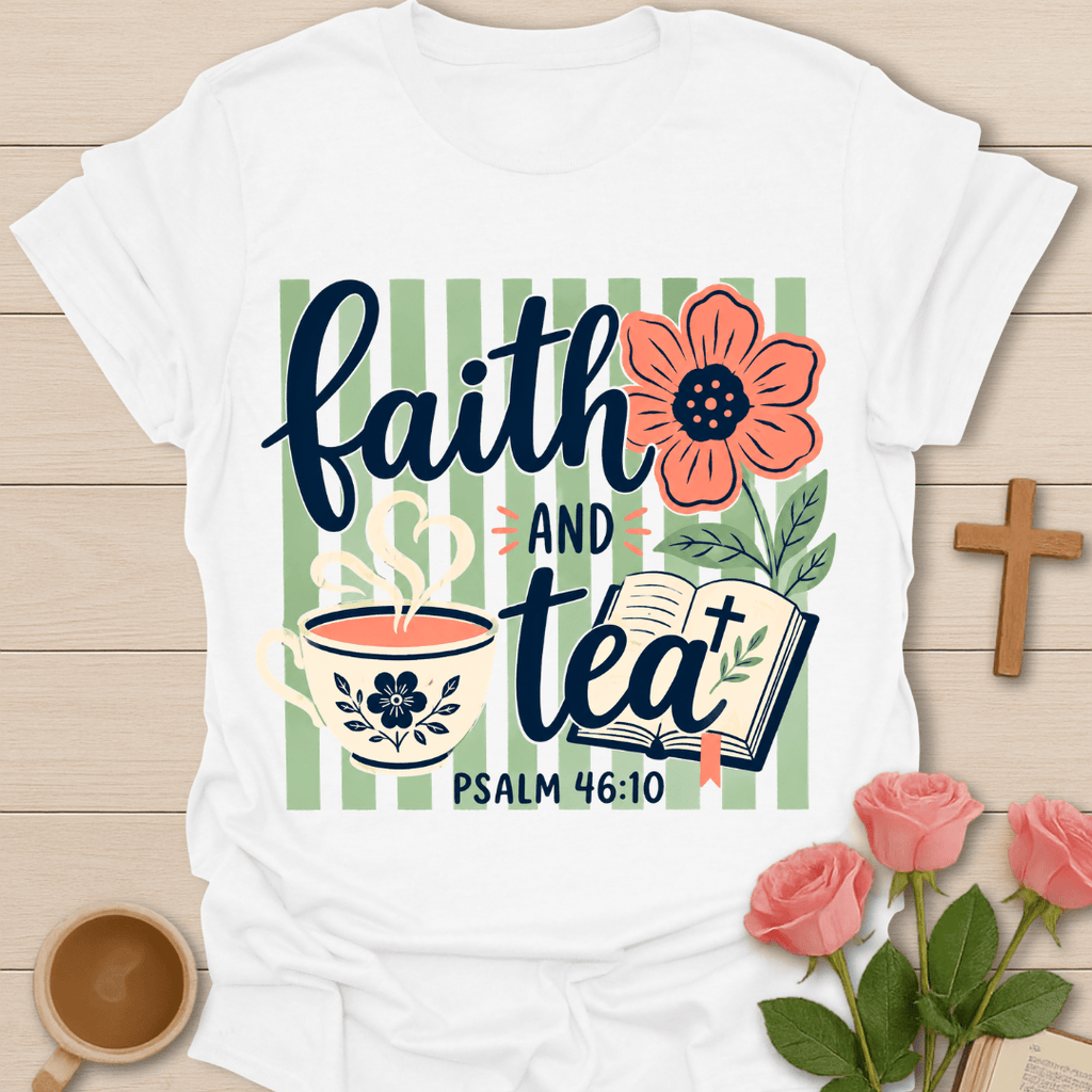 Faith And Tea Psalm T-Shirt T-Shirt