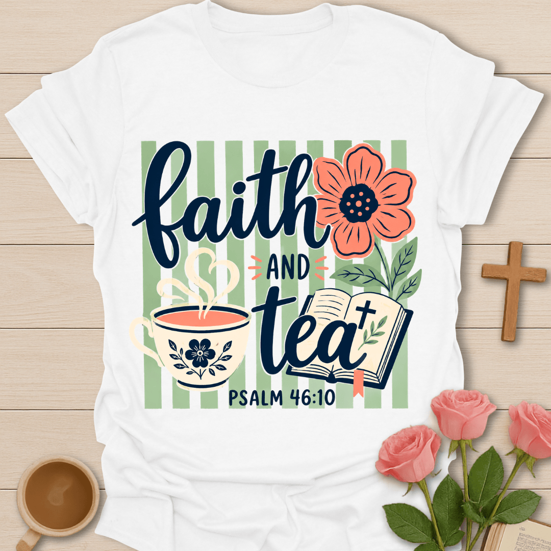 Faith And Tea Psalm T-Shirt T-Shirt