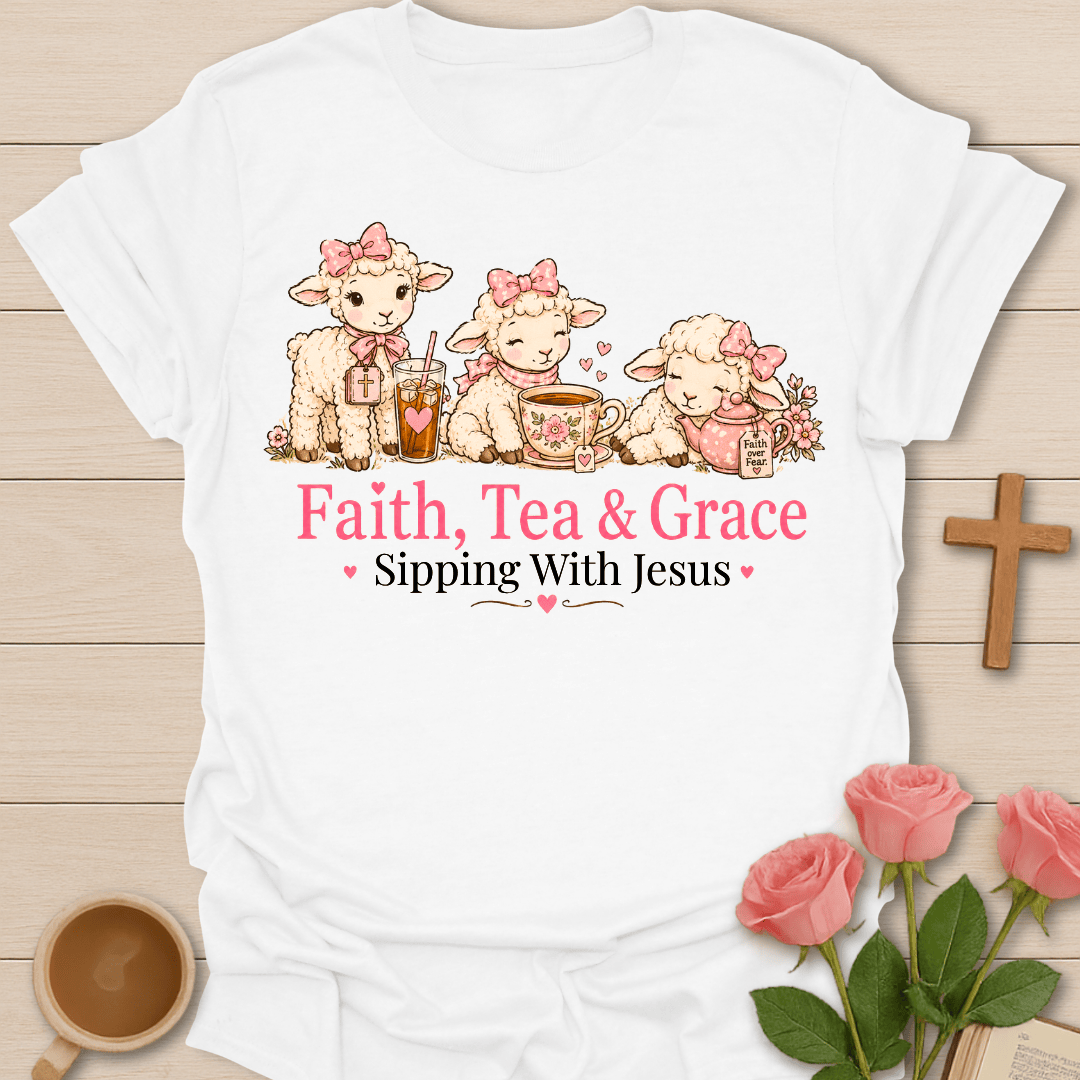 Faith Tea Grace Lamb T-Shirt T-Shirt