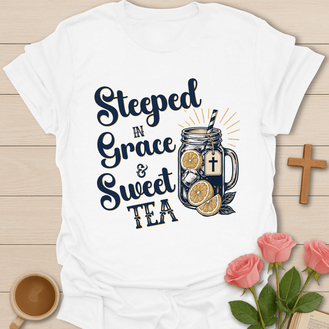 Steeped in Grace Sweet Tea T-Shirt T-Shirt